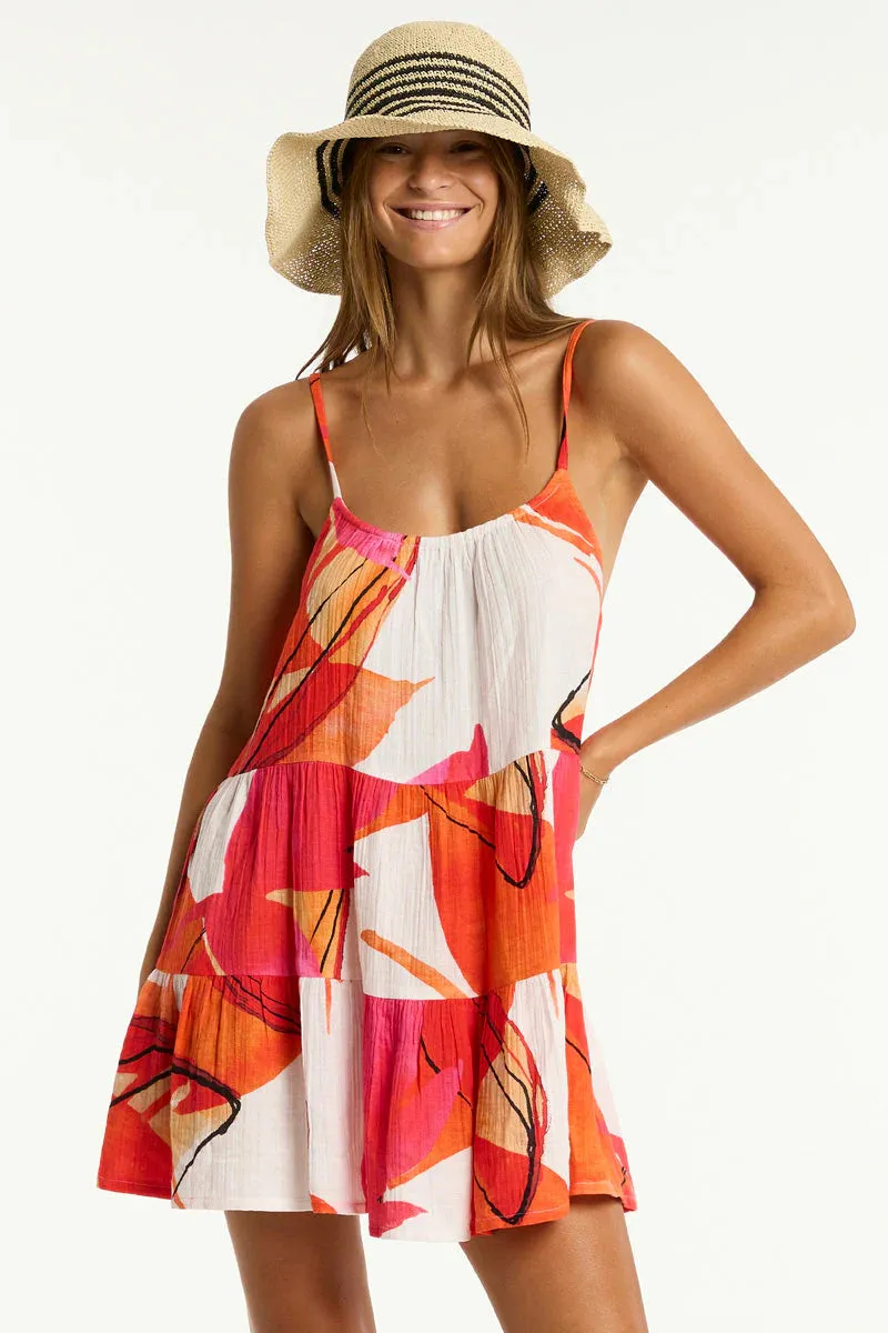 SEA LEVEL- WOMEN'S SUBLIME TIE BACK SHORT SUNDRESS