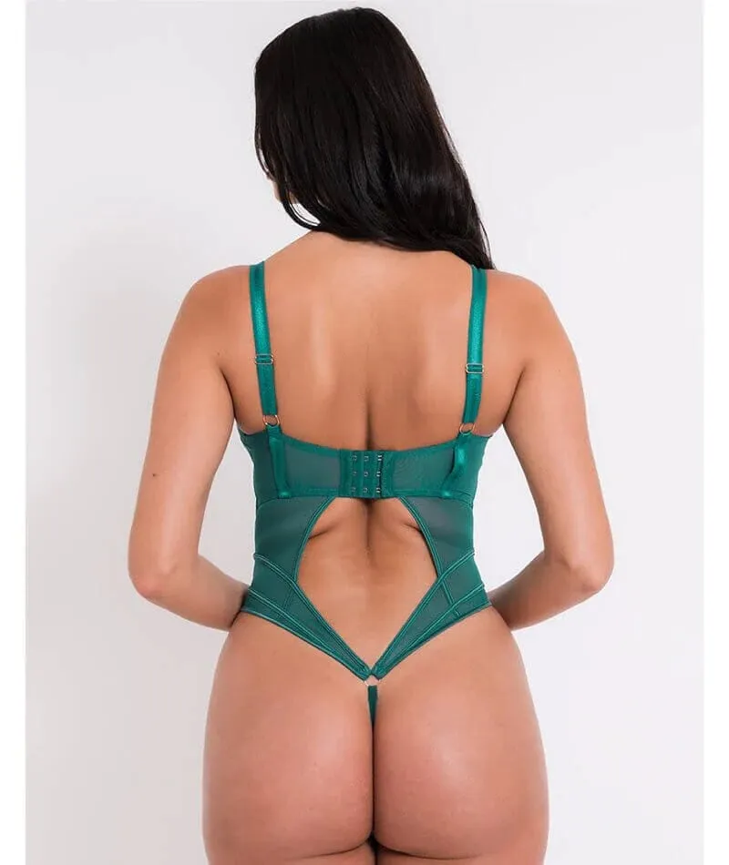 Senses Plunge Body In Verdigris - Curvy Kate
