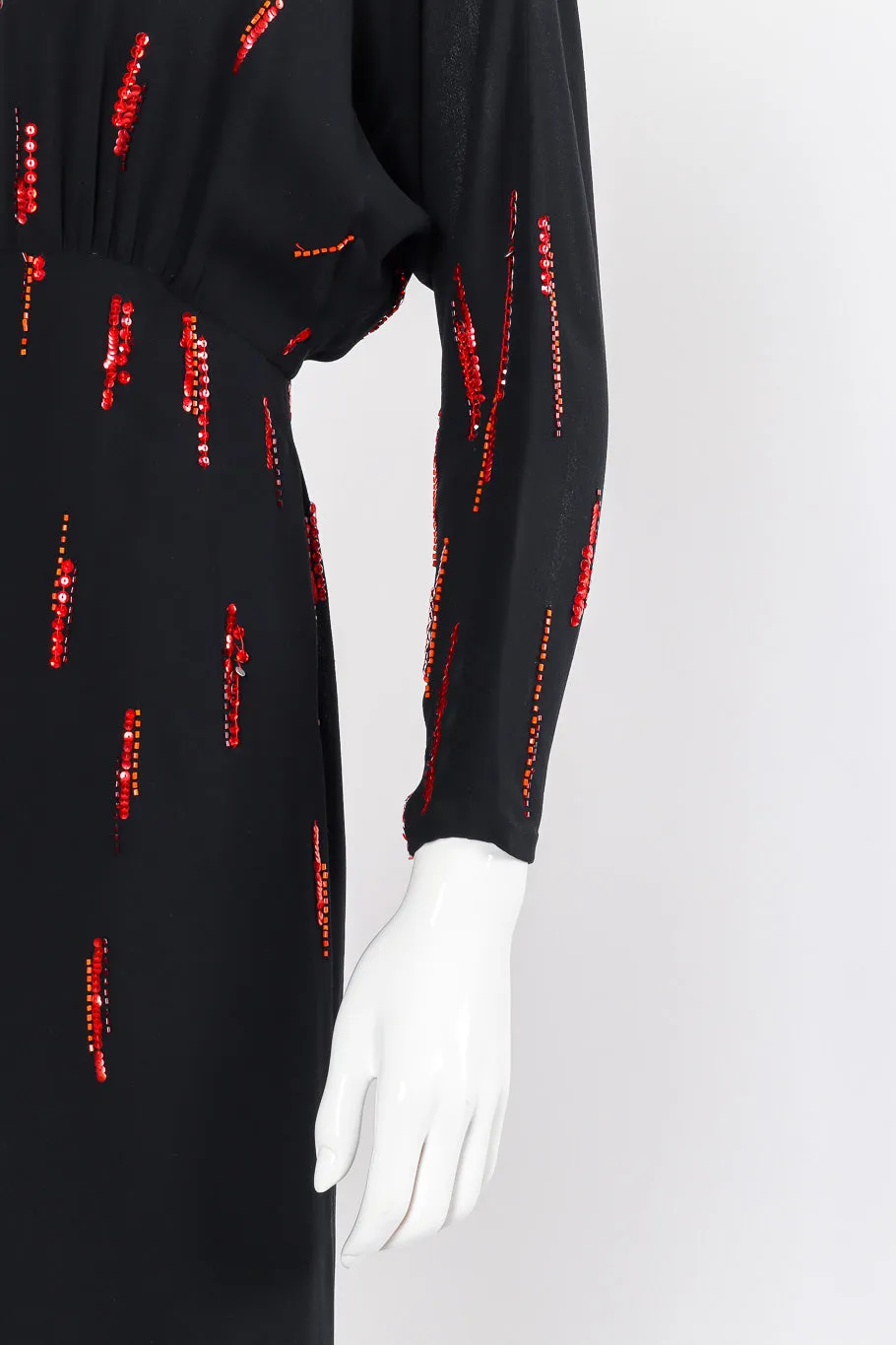 Sequin Dress and Shawl Set