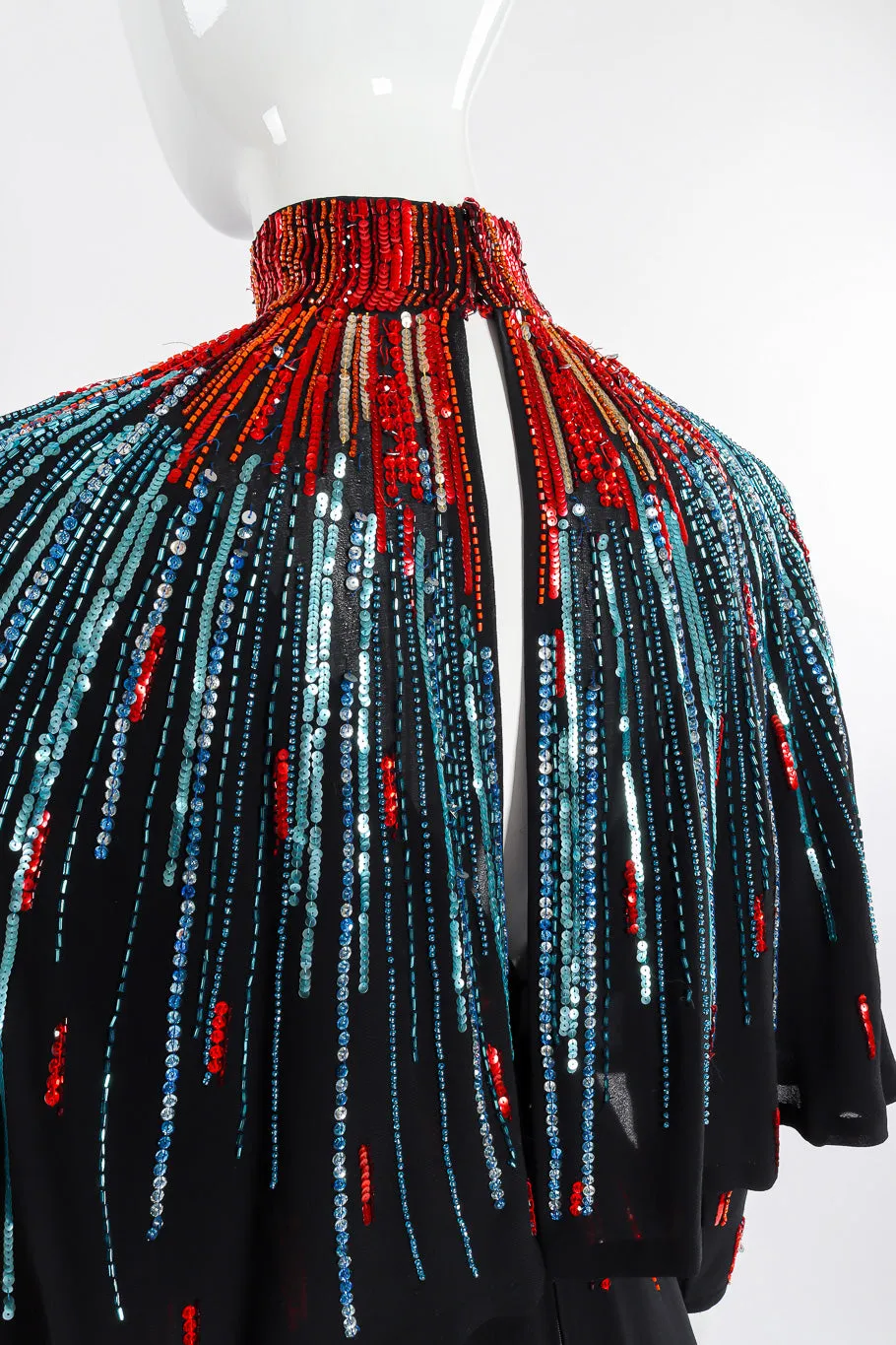 Sequin Dress and Shawl Set