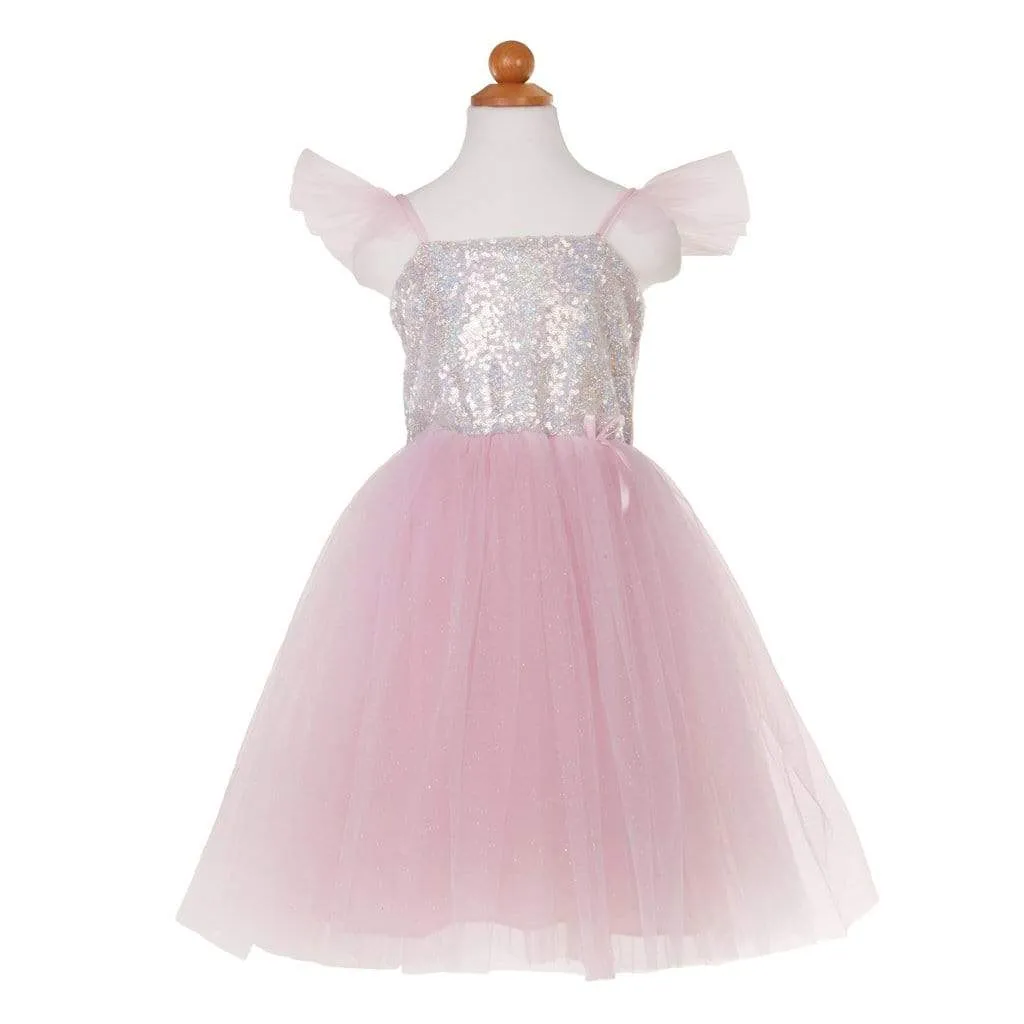 Sequins Silver Princess Dress