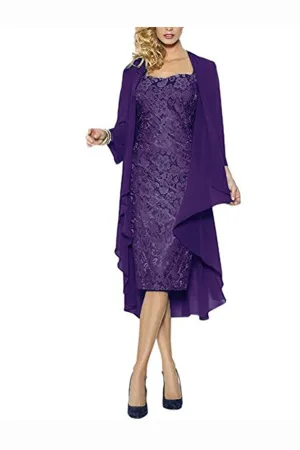 Sheath Knee Length Cap Sleeves Lace Up Mother of the Bride Dresses