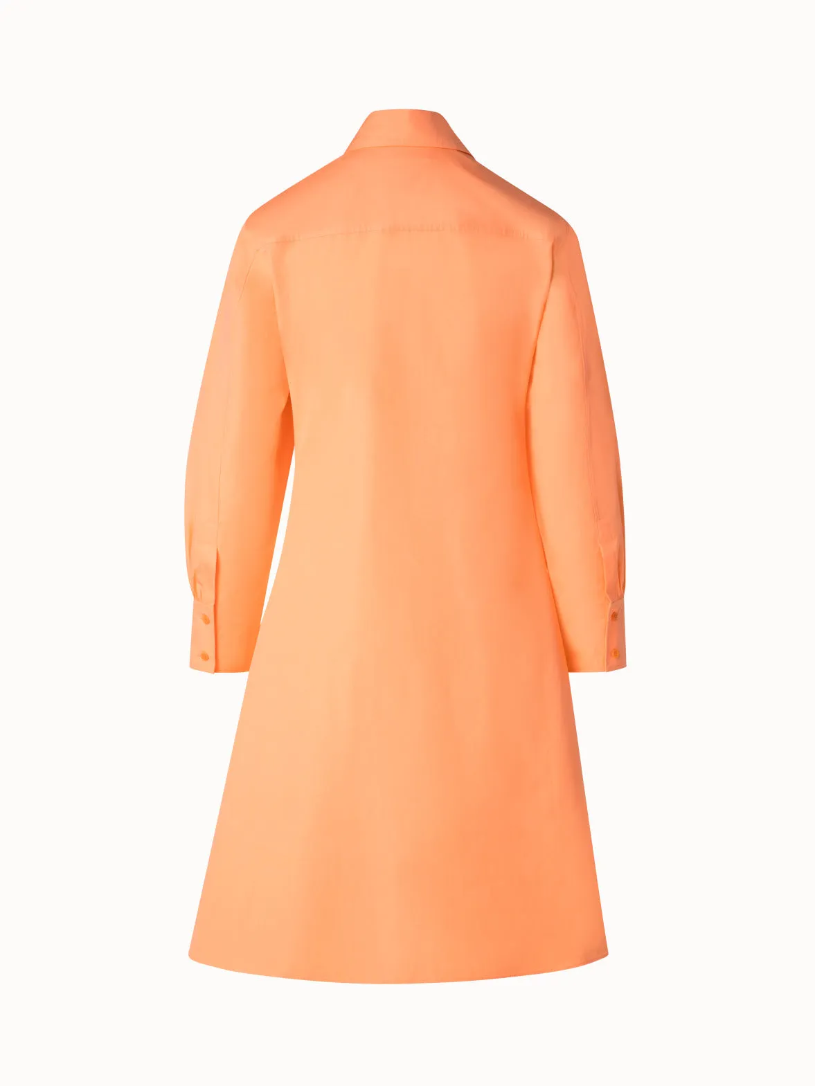 Shirt Dress in Cotton Poplin