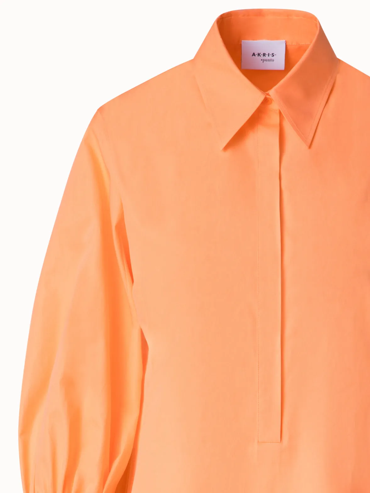 Shirt Dress in Cotton Poplin