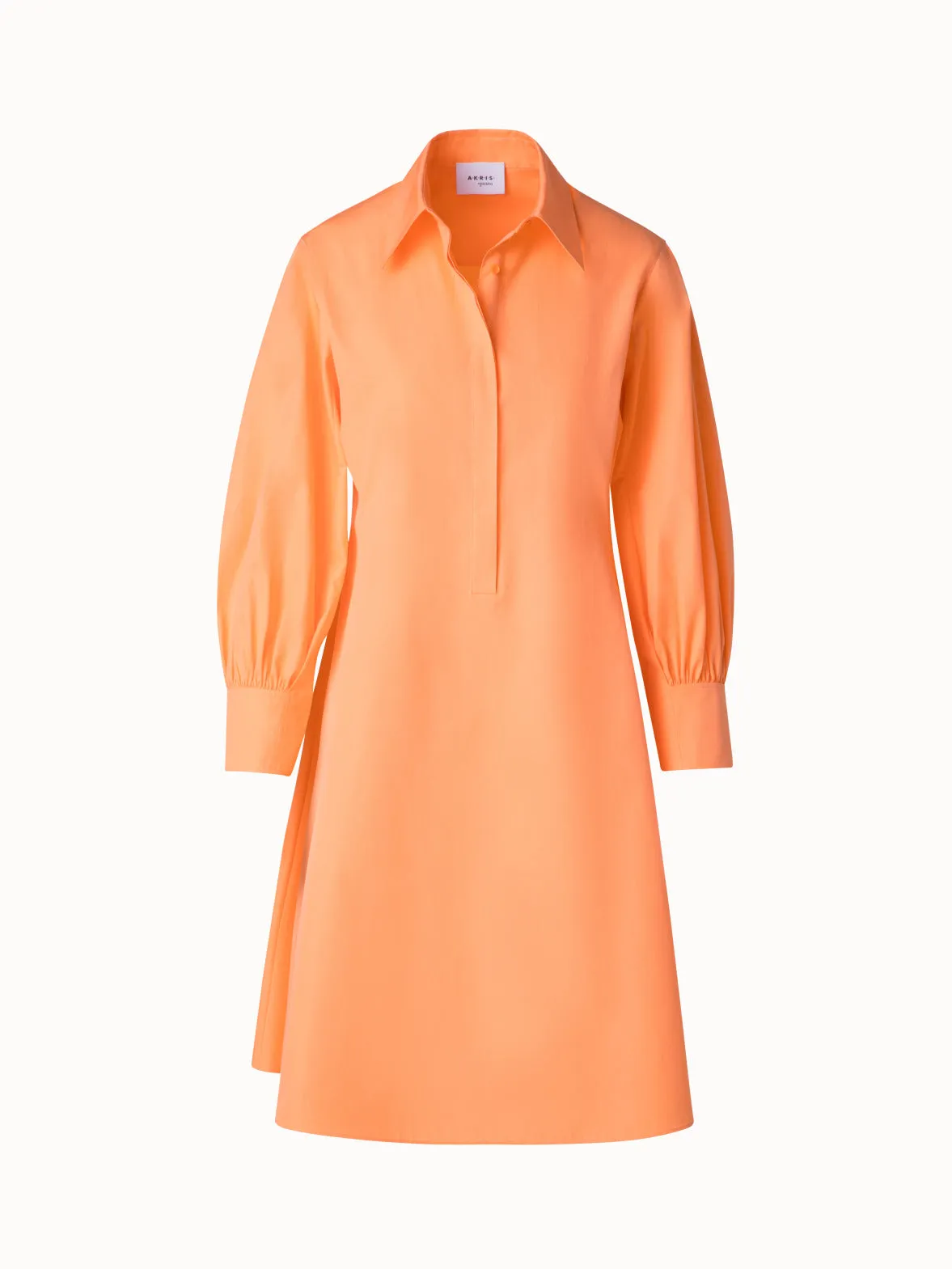 Shirt Dress in Cotton Poplin