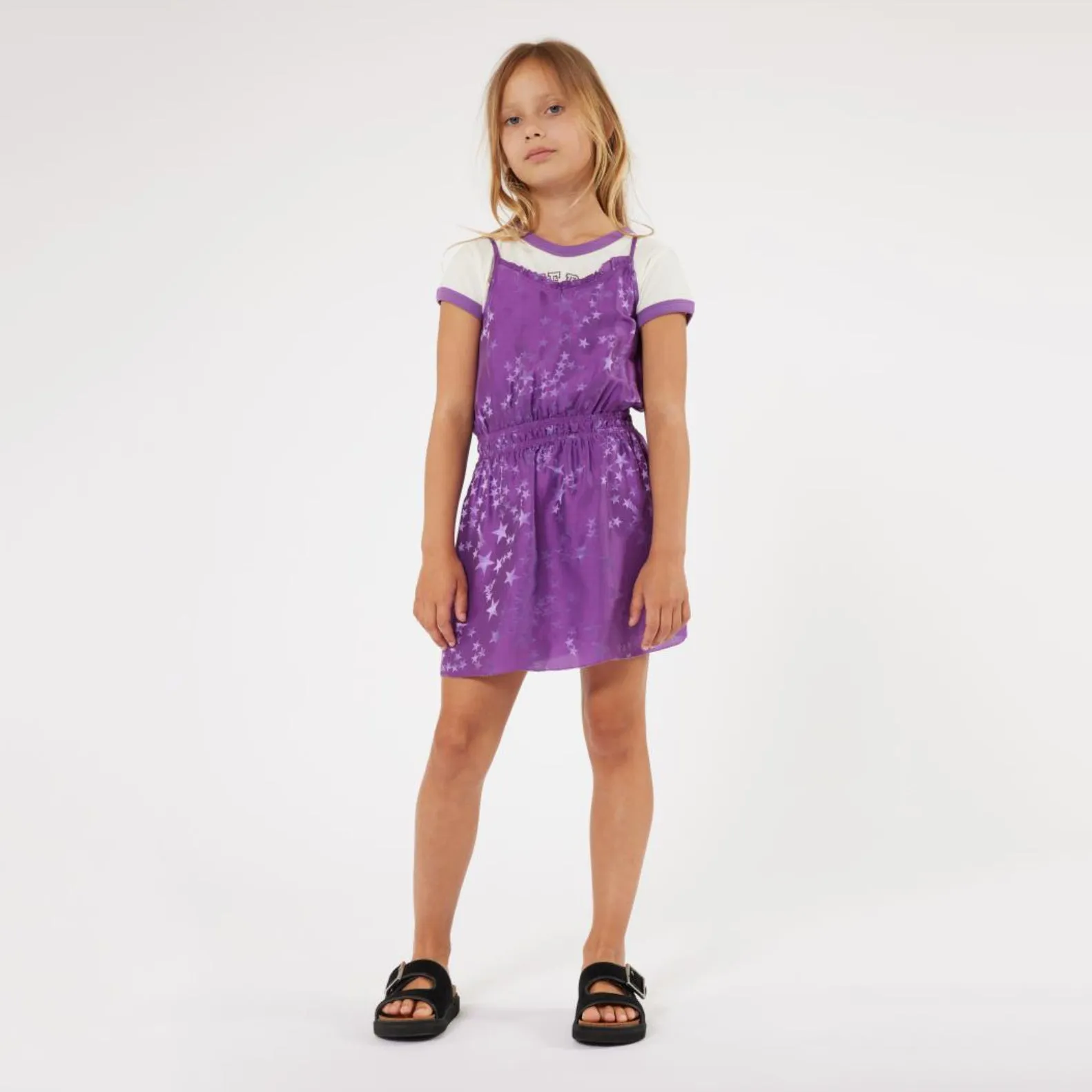 Silk Jacquard Stars Dress