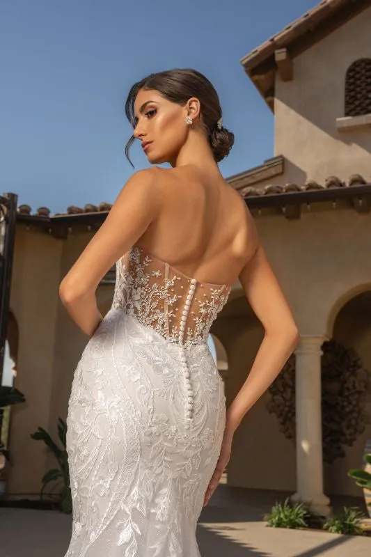 Size 16 Kitty Chen Ophelia Ivory/Nude/Tan Gown