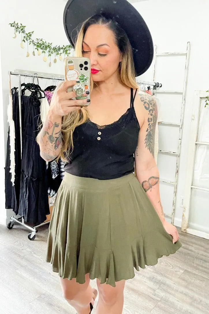 Size Small  // Flared Skort