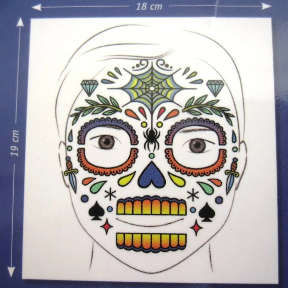 Skull Face Stickers by Djeco Premium French Brand, Dress Up Fun, Ages 4 