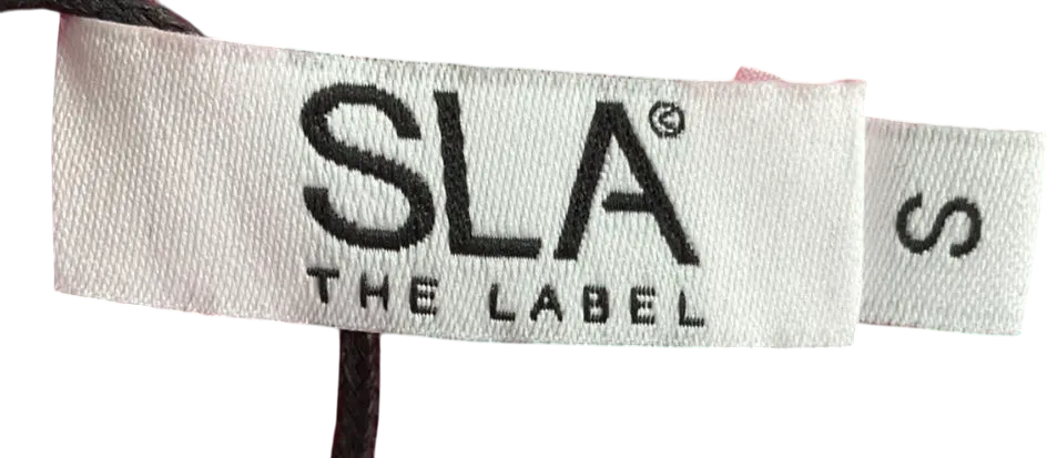 SLA the label Pink Alma Satin Button Up Dress UK S
