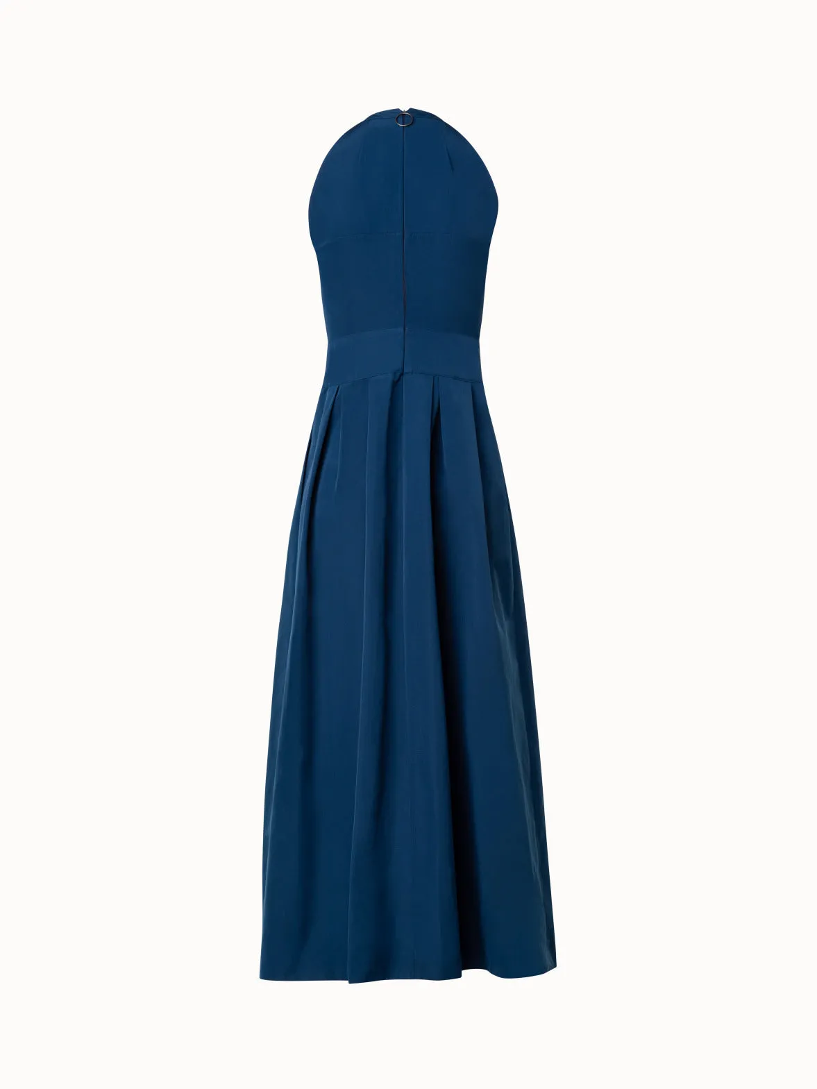 Sleeveless Midi Dress with Belt