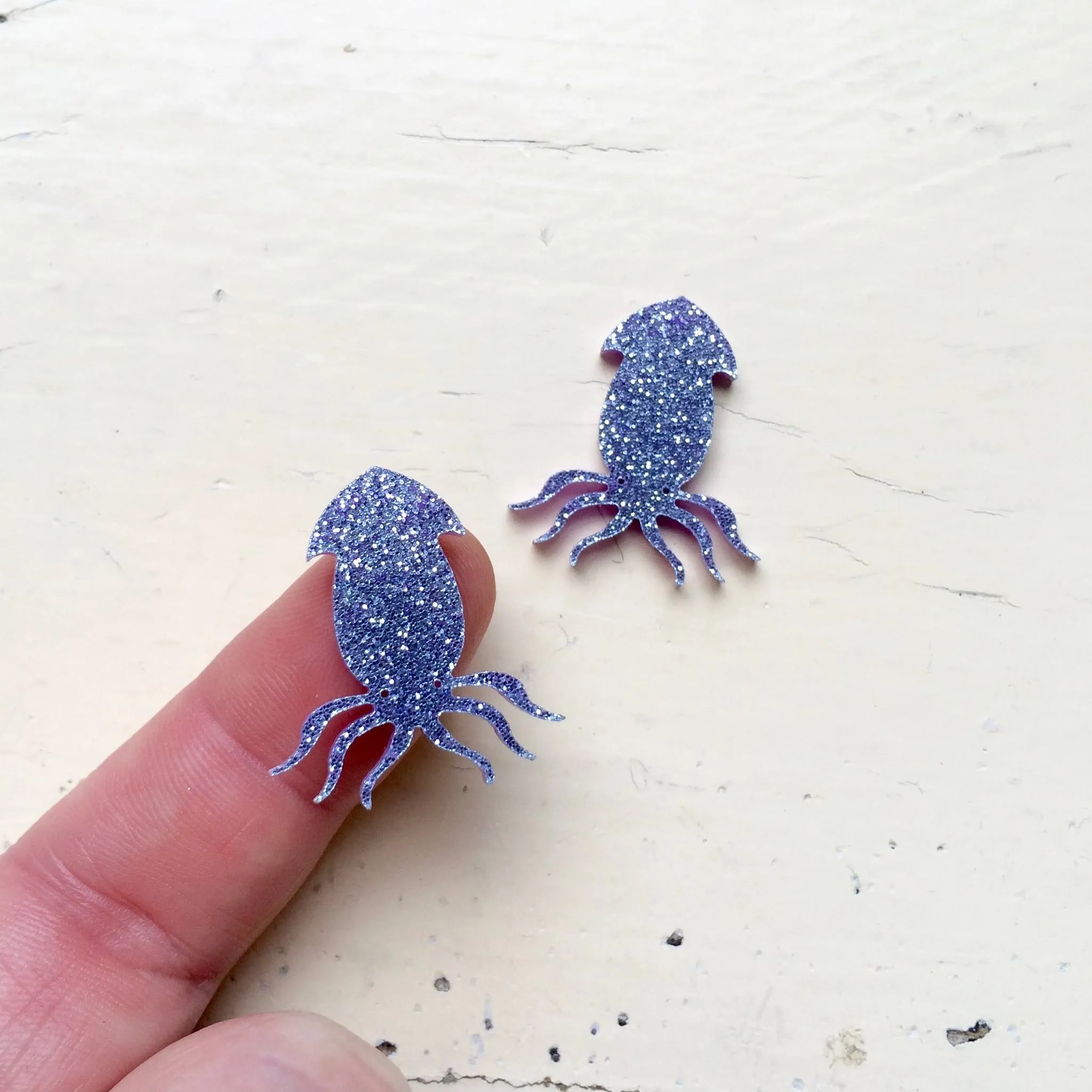 Small Squid - Mini Cabochons - 10 Pairs