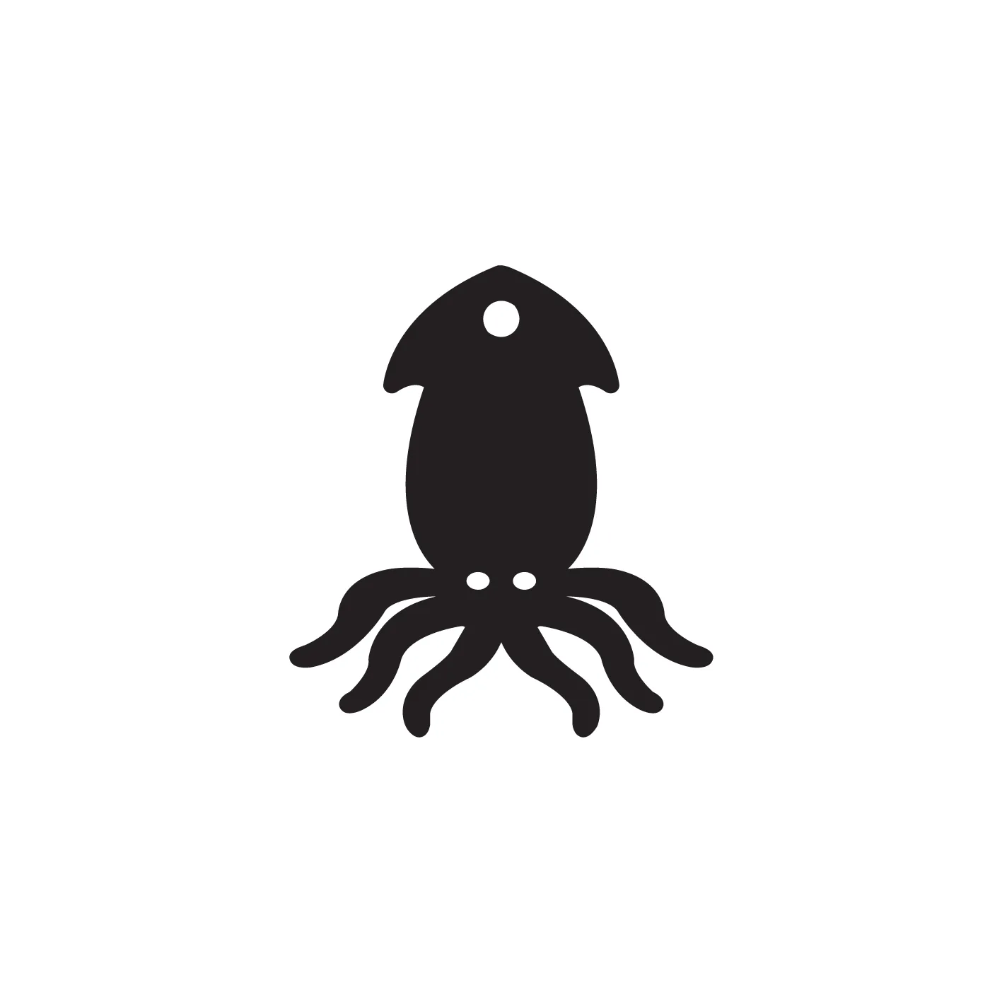 Small Squid - Mini Cabochons - 10 Pairs