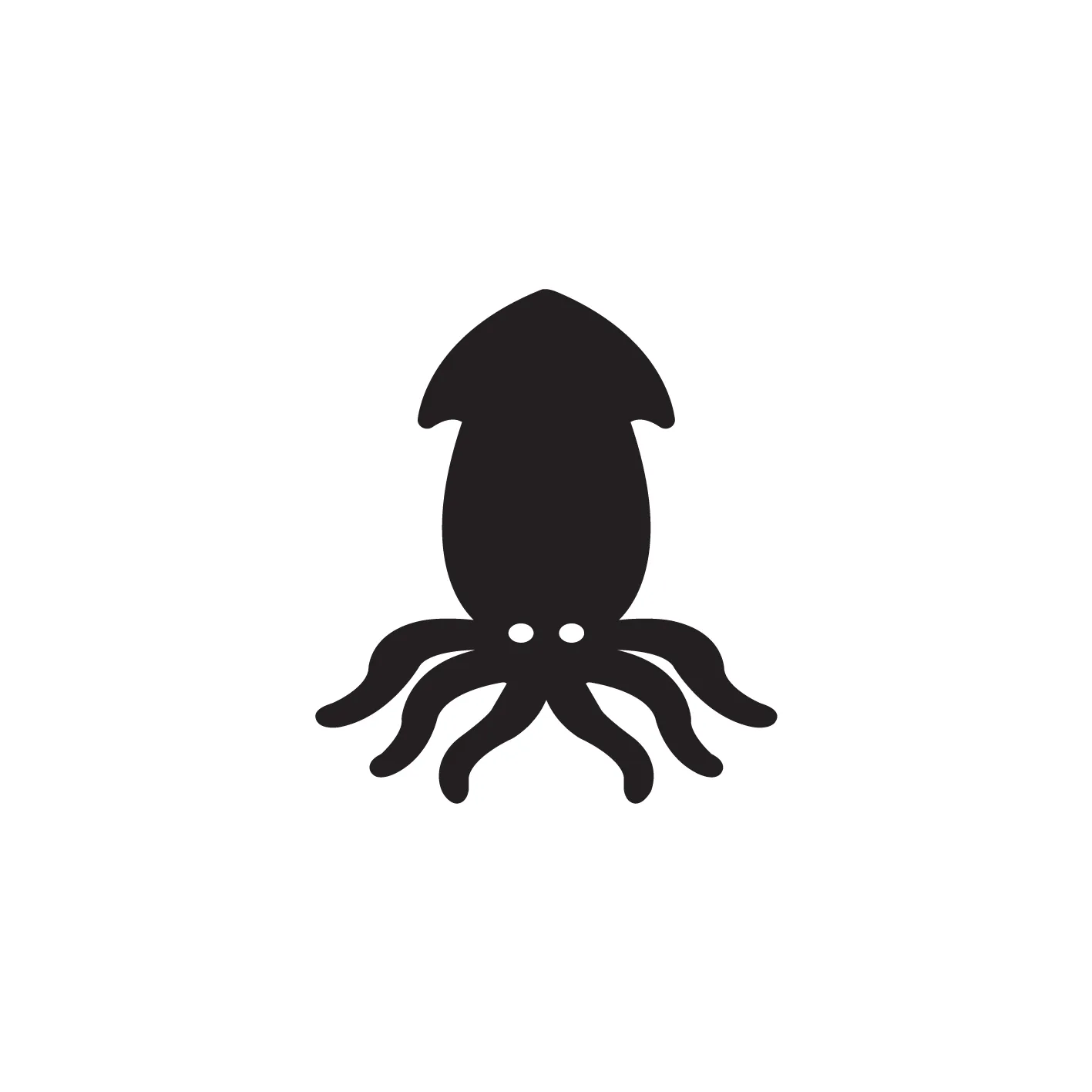 Small Squid - Mini Cabochons - 10 Pairs
