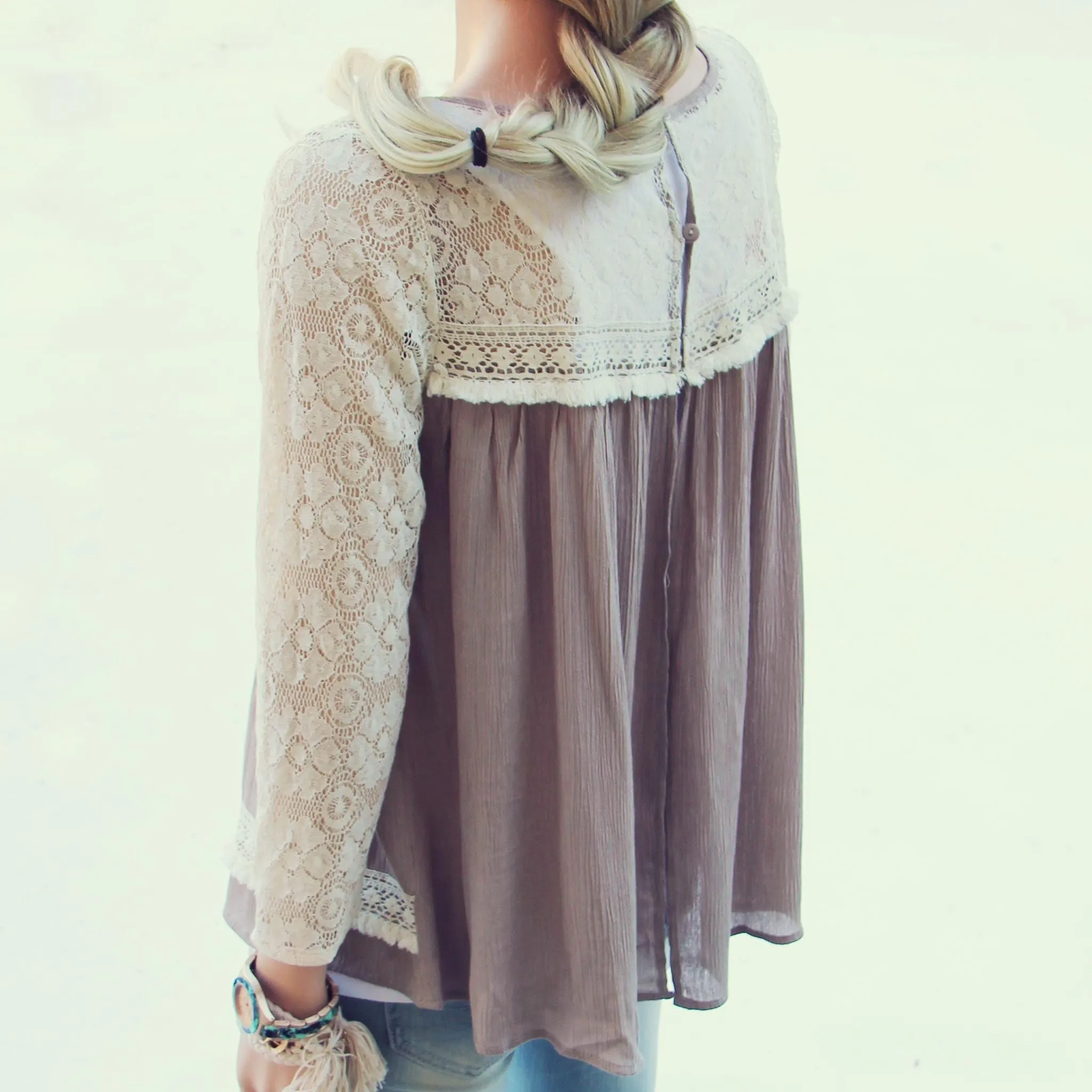 Snowbark Lace Top