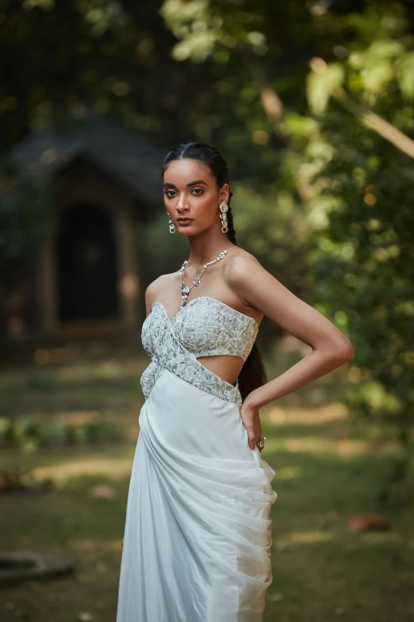 SnowDrop Off White Gown
