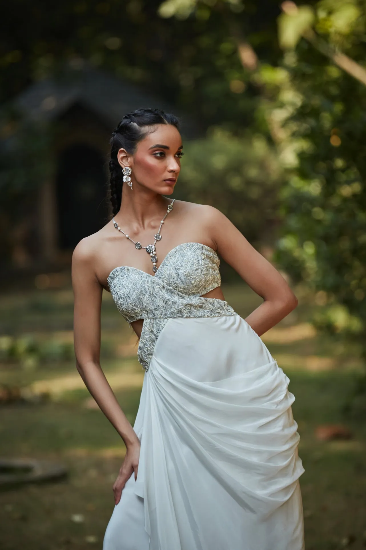 SnowDrop Off White Gown