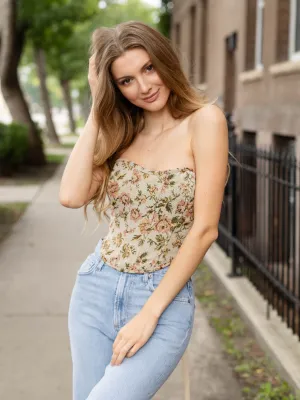 Sophee Tapestry Corset Top