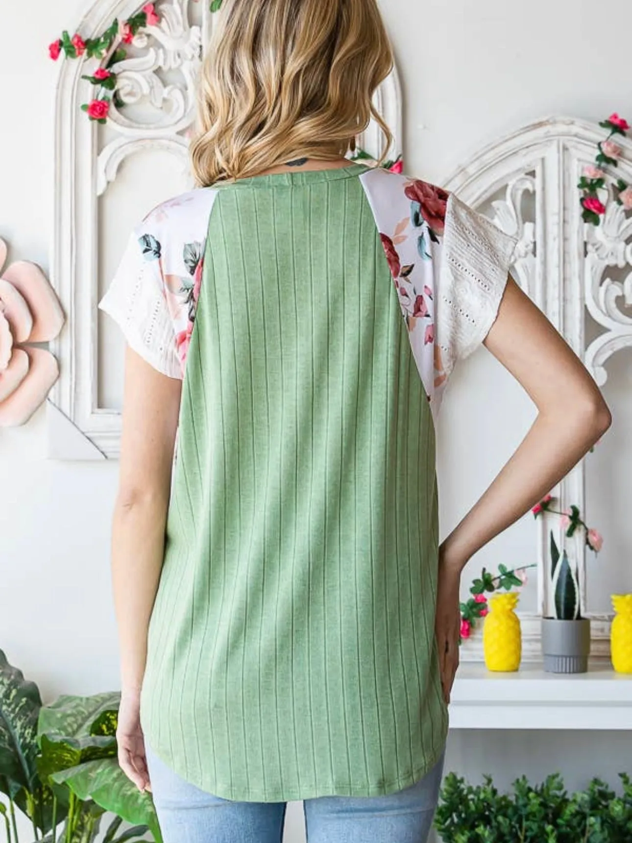 Spring Ready Top: Sage