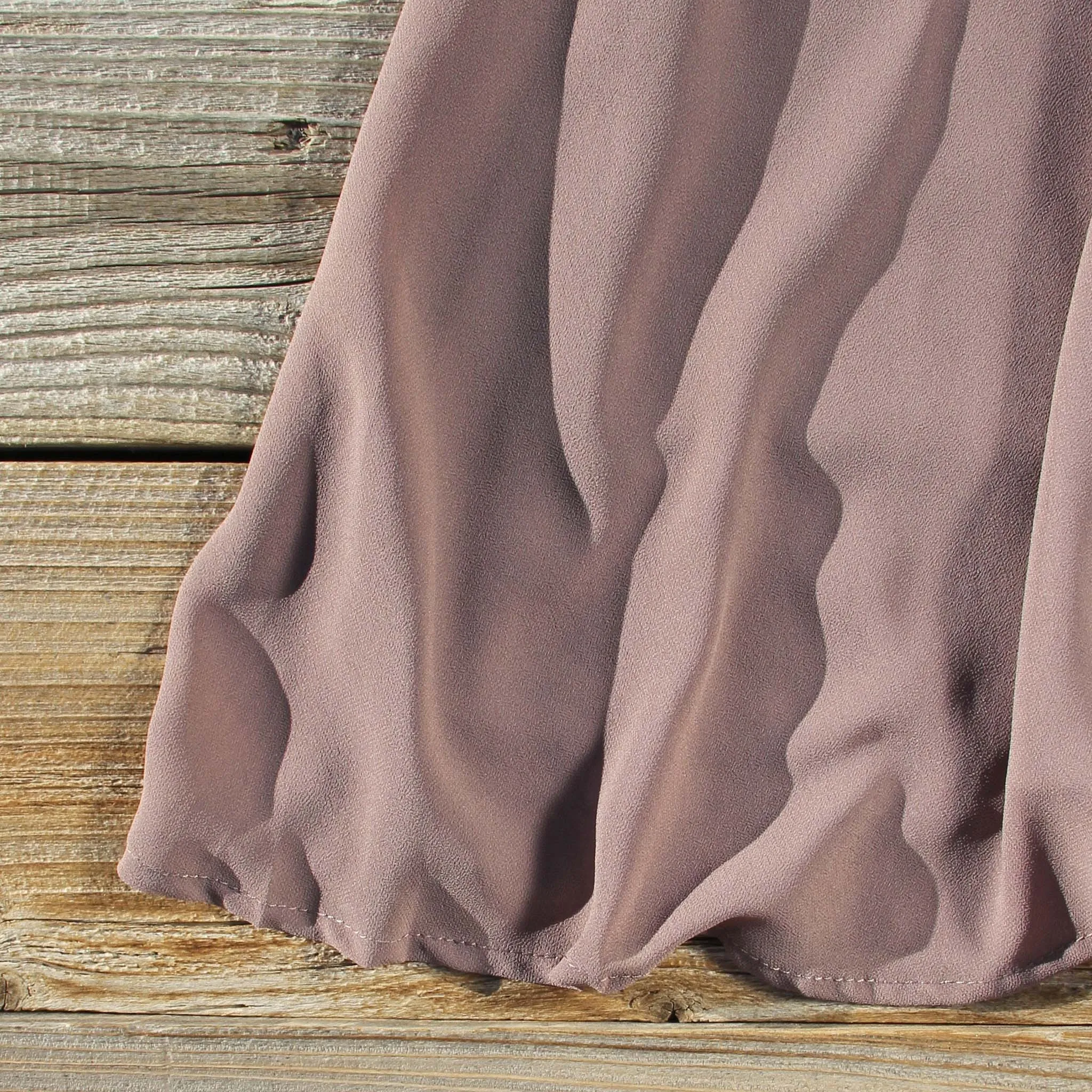 Stone Spell Beaded Dress in Dusty Taupe