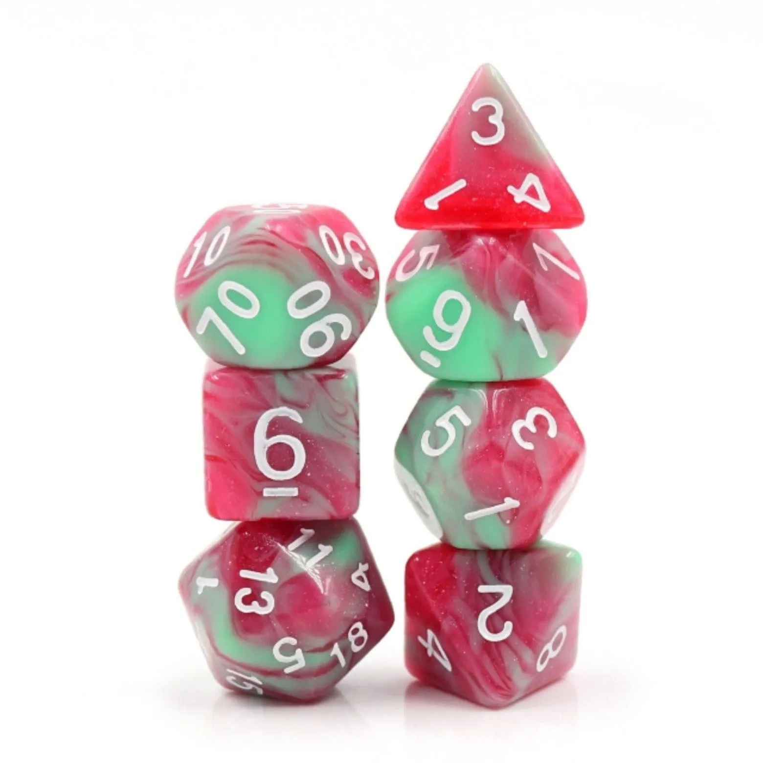 Strawberry Creme RPG Dice Set