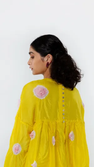 Studio Medium   I   Shibori Emilion POLKA TOP -YELLOWPOL 48