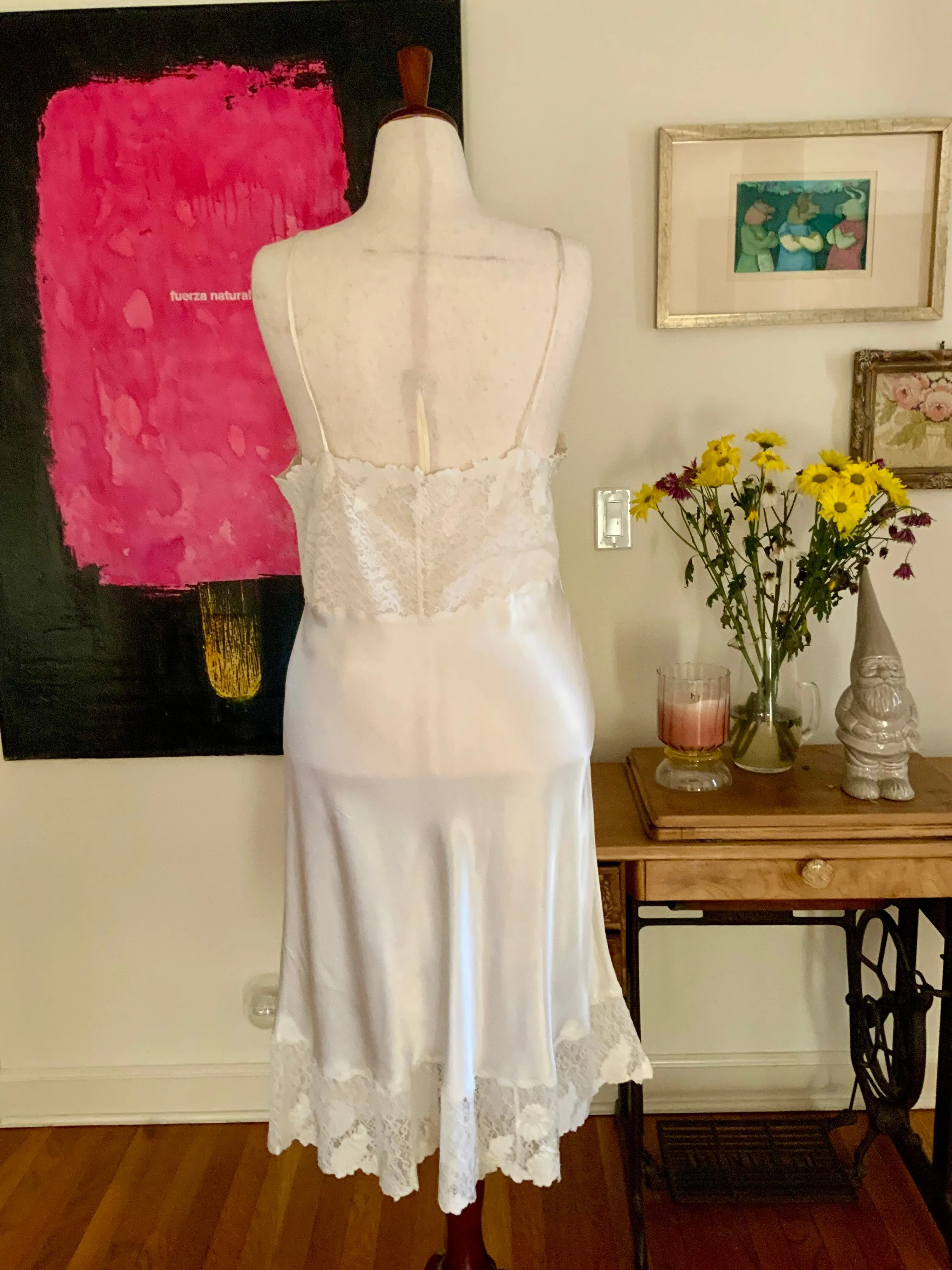 Stunning Bridal  Slip Dress - Satin - 50s - 50W