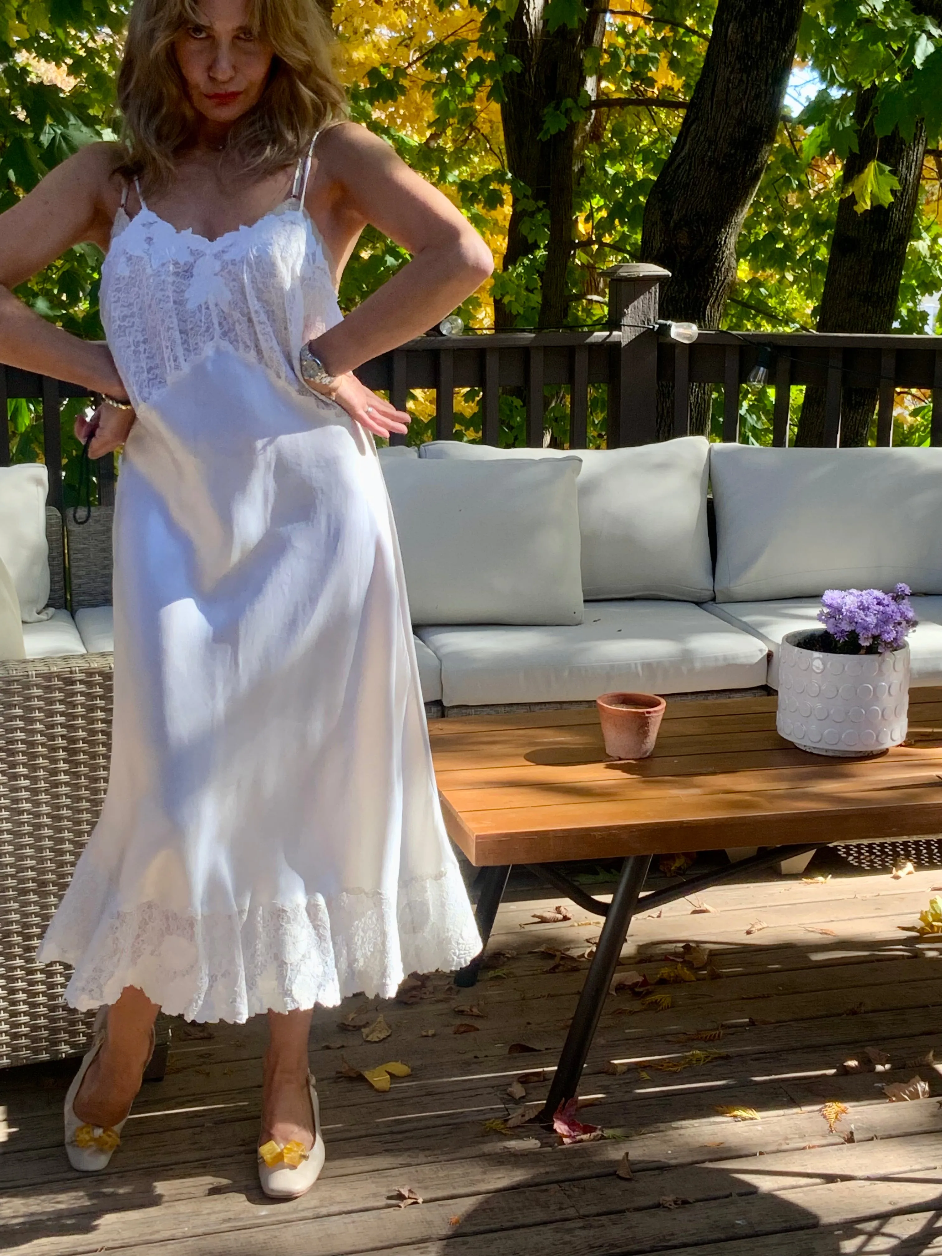 Stunning Bridal  Slip Dress - Satin - 50s - 50W