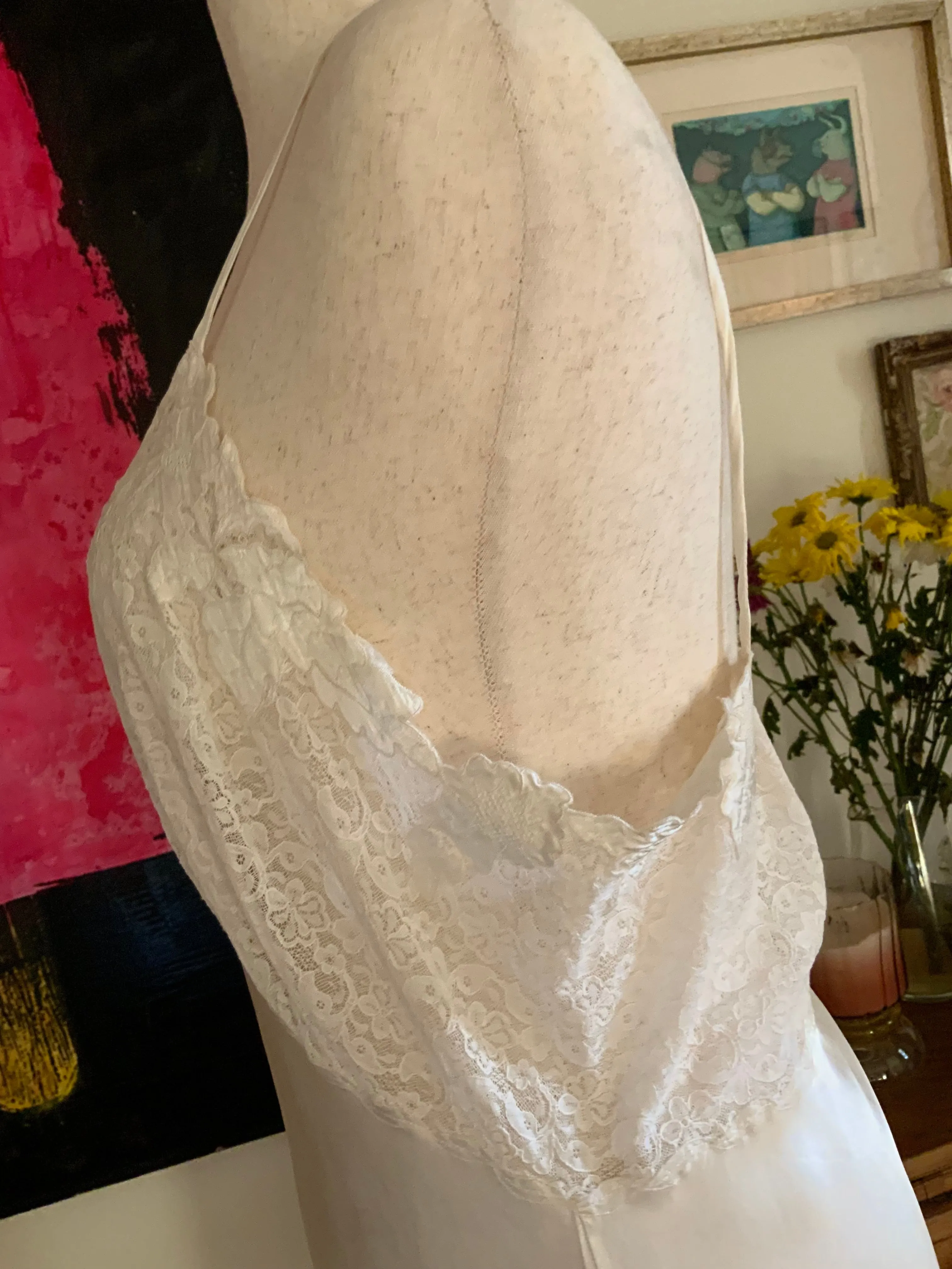 Stunning Bridal  Slip Dress - Satin - 50s - 50W