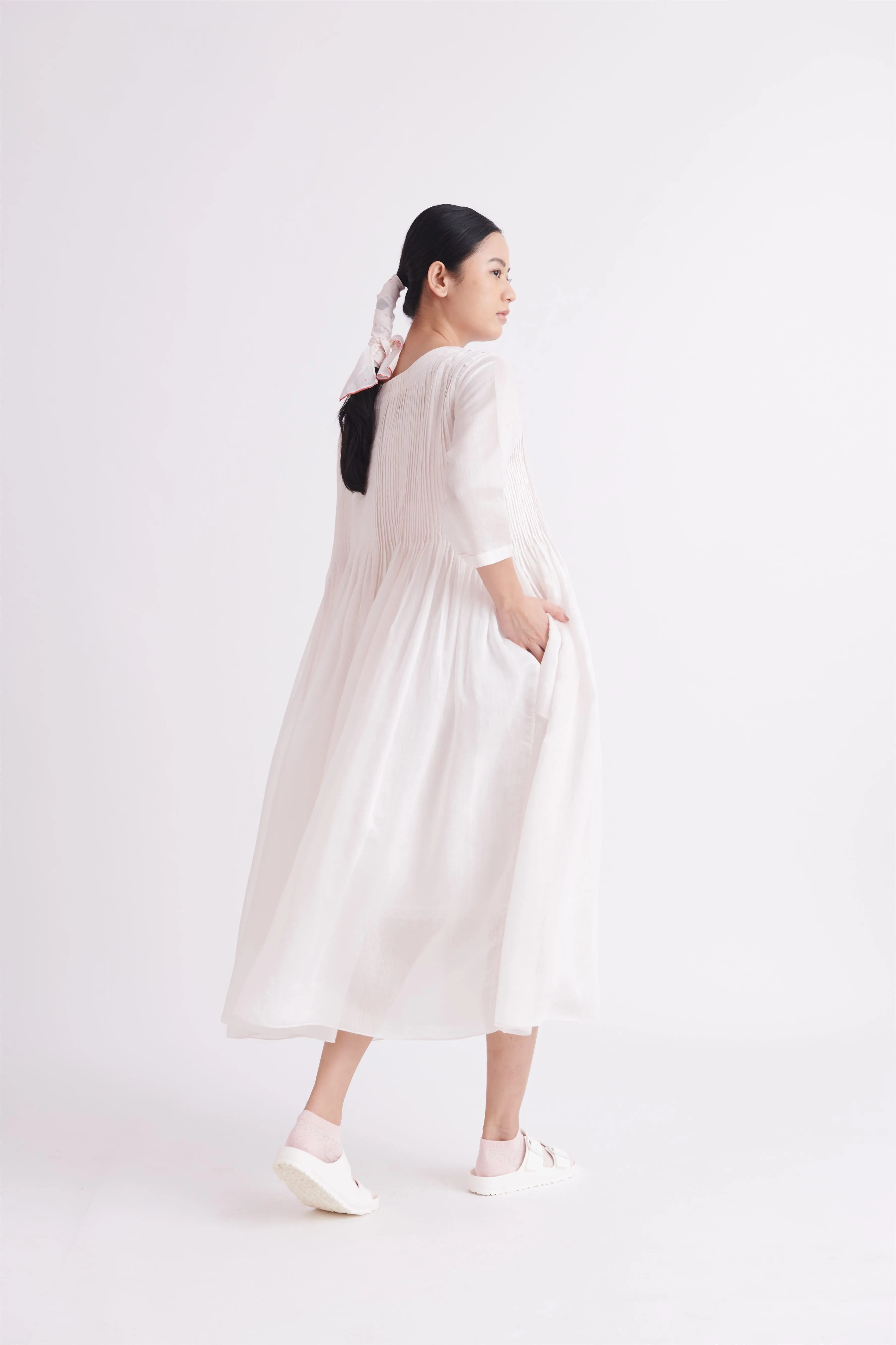 summer dress handloom silk mauve-SS2025-01-fashion edit the plavate