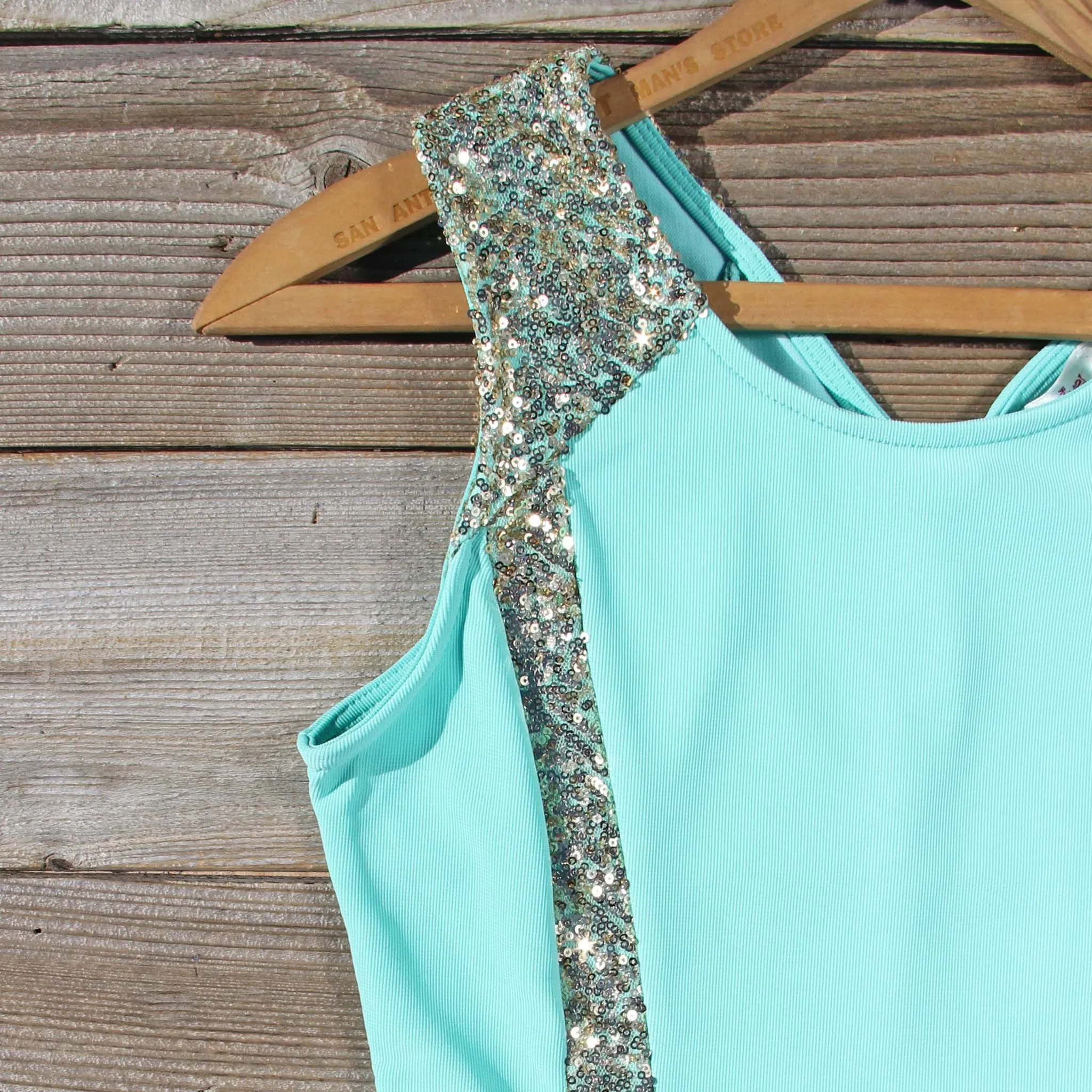 Sunset Stars Dress in Mint