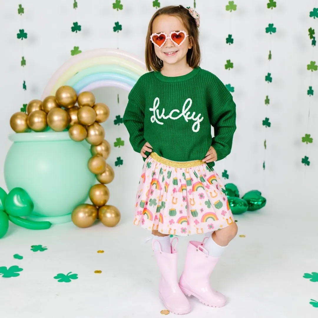 Sweet Wink St. Patrick's Day Lucky Doodle Tutu - Girls Dress Up Skirt