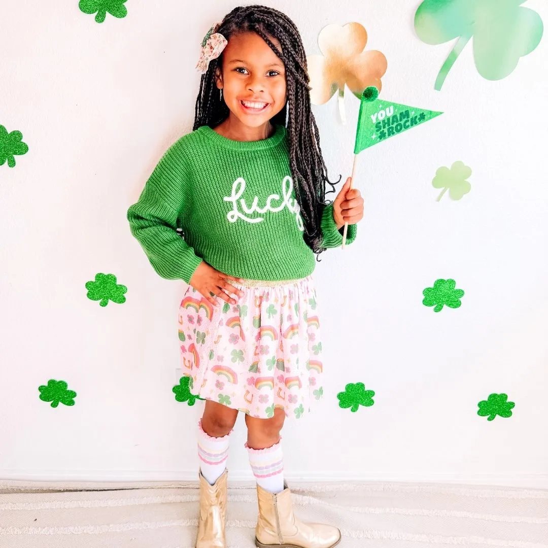 Sweet Wink St. Patrick's Day Lucky Doodle Tutu - Girls Dress Up Skirt