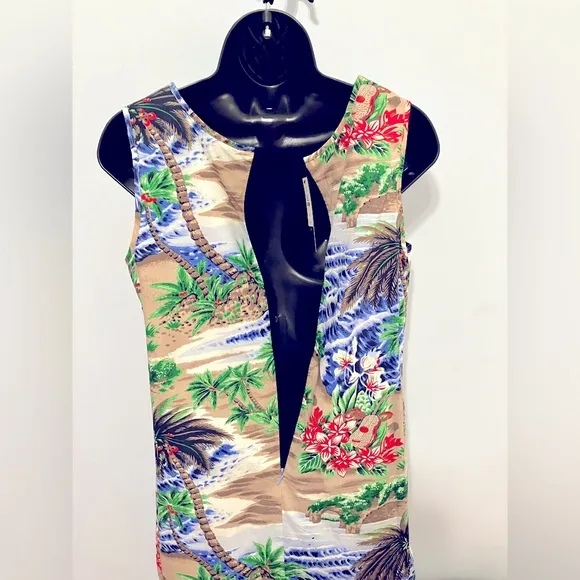Talbots Casual Tropical Sheath Dress Size 6P NWT