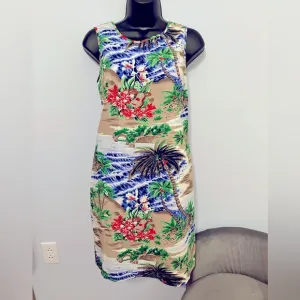 Talbots Casual Tropical Sheath Dress Size 6P NWT