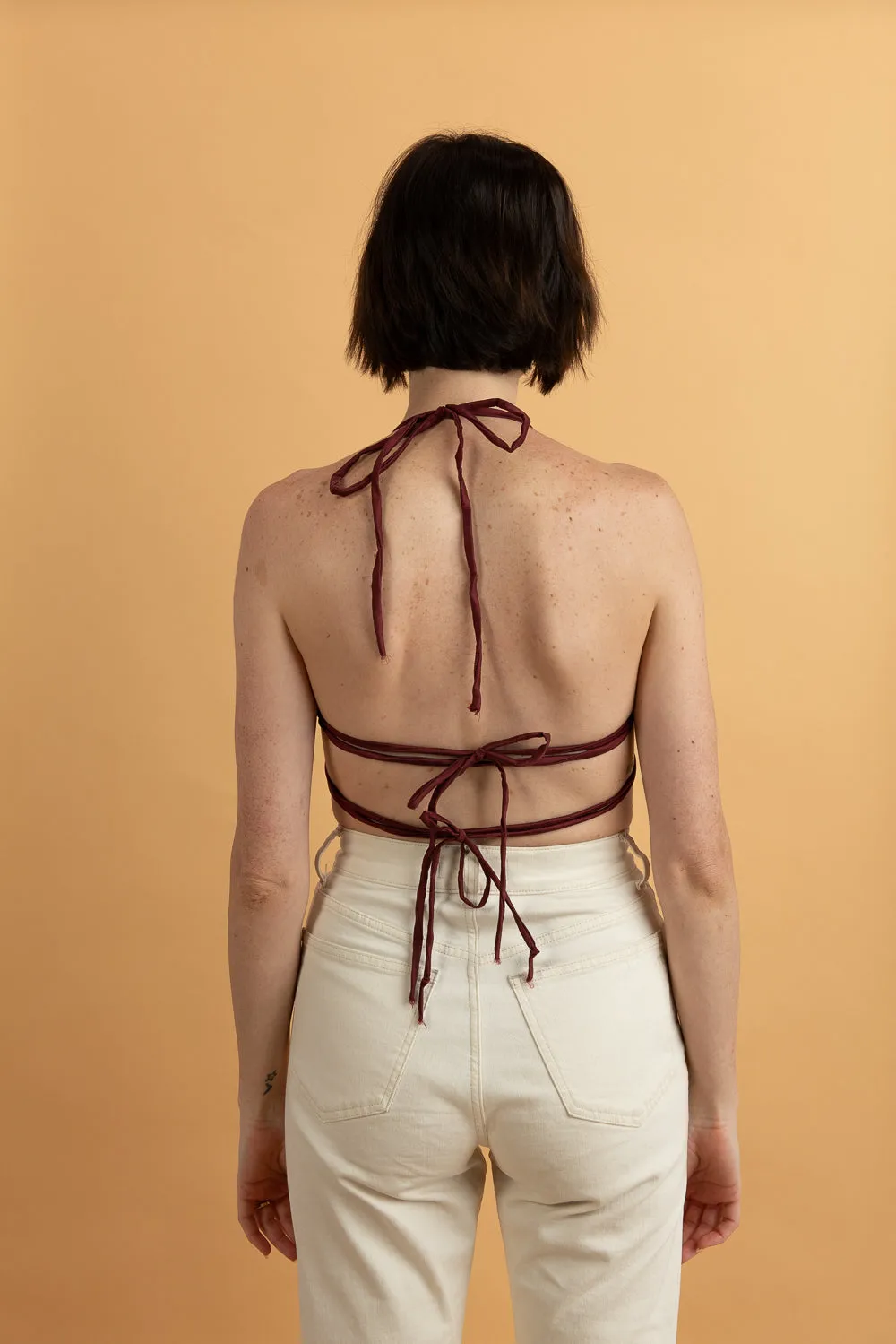 The Lena Top: Mahogany (XS/S)