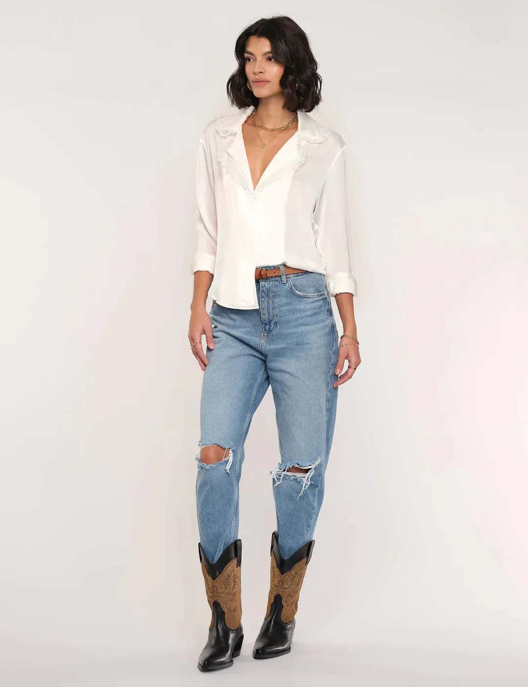 The Lorraine Top by Heartloom - Eggshell