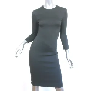 The Row Drista Sheath Dress Dark Gray Stretch Jersey Size 0