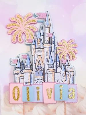 Theme Park Castle Cake Topper