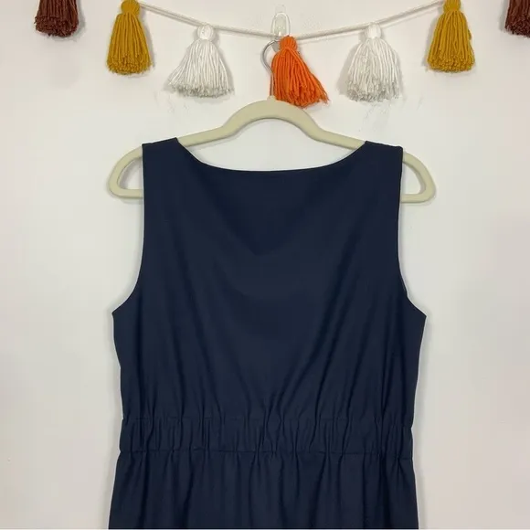 Theory Navy Blue Ivon Wool Sheath Dress Size 12