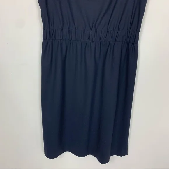 Theory Navy Blue Ivon Wool Sheath Dress Size 12