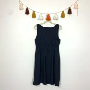 Theory Navy Blue Ivon Wool Sheath Dress Size 12