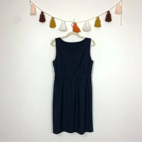 Theory Navy Blue Ivon Wool Sheath Dress Size 12