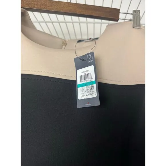 Tommy Hilfiger Colorblocked Jersey Dress Size 16
