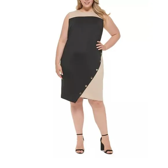 Tommy Hilfiger Colorblocked Jersey Dress Size 16