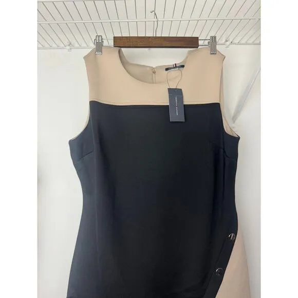 Tommy Hilfiger Colorblocked Jersey Dress Size 16