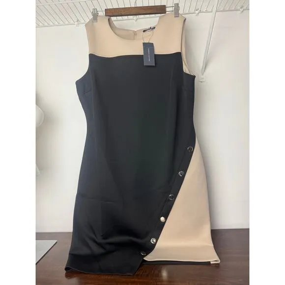 Tommy Hilfiger Colorblocked Jersey Dress Size 16