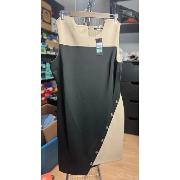 Tommy Hilfiger Colorblocked Jersey Dress Size 16