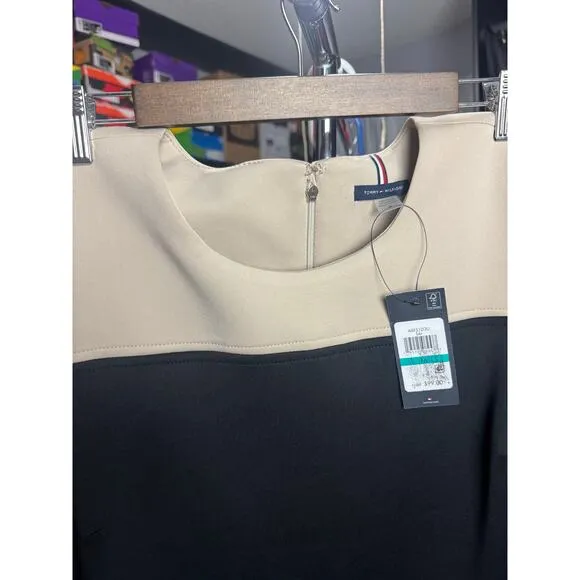 Tommy Hilfiger Colorblocked Jersey Dress Size 16