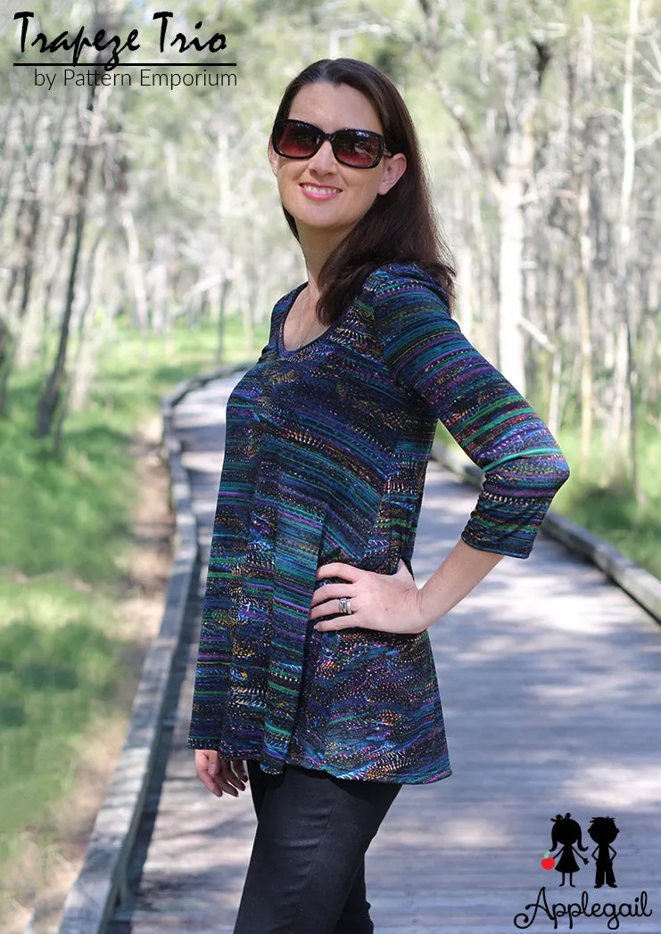 Trapeze Trio | Flared Top, Tunic & Dress Sewing Pattern